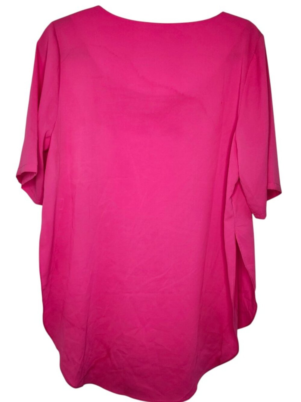 Umgee Bright Pink Short Sleeved Lightweight Tunic Size Medium - Picture 2 of 8